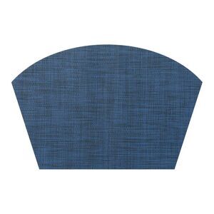 Woven Set of 6 Heat Resistant Water Proof Table Mats 18x12 inch Dark Blue